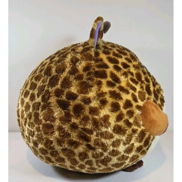 TY Beanie Ballz Tippy The Giraffe XL 13.5" Stuffed Animal Purple Glitter Eyes - Picture 5 of 10